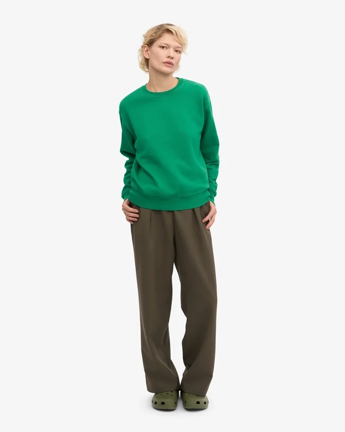 Classic Organic Bio-Pullover für Damen – Kellygrün