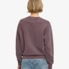 Classic Organic Bio-Pullover für Damen mit Rundhalsausschnitt – Faded Grape