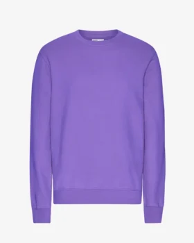 Classic Organic Bio-Pullover mit Rundhalsausschnitt – Ultraviolett