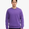 Classic Organic Bio-Pullover mit Rundhalsausschnitt – Ultraviolett