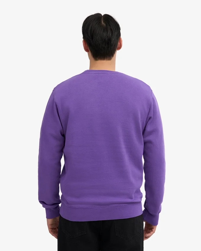 Classic Organic Bio-Pullover mit Rundhalsausschnitt – Ultraviolett