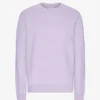 Classic Organic Bio-Pullover mit Rundhalsausschnitt – Zartes Lavendel