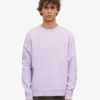 Classic Organic Bio-Pullover mit Rundhalsausschnitt – Zartes Lavendel