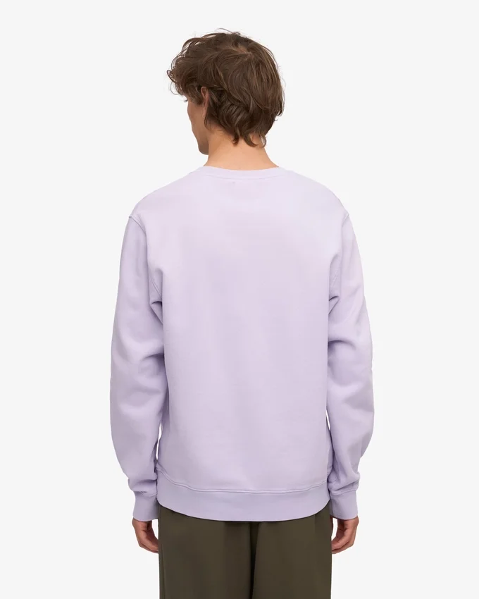 Classic Organic Bio-Pullover mit Rundhalsausschnitt – Zartes Lavendel