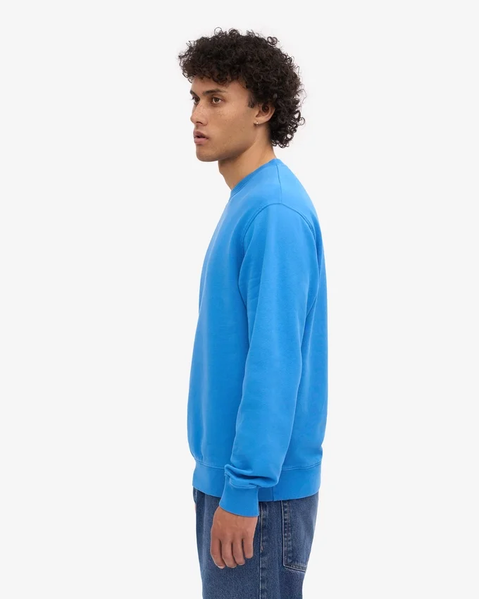 Classic Organic Bio-Pullover – Pazifikblau