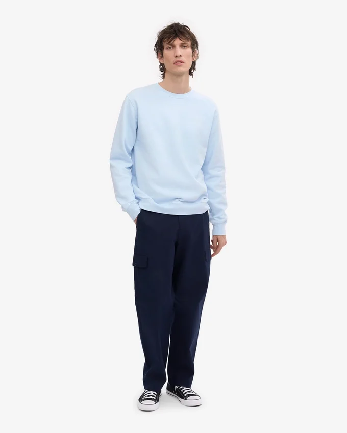 Classic Organic Bio-Pullover – Polarblau