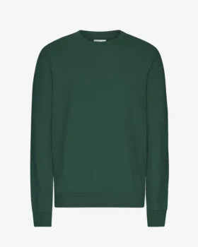 Classic Organic Bio-Pullover – Smaragdgrün