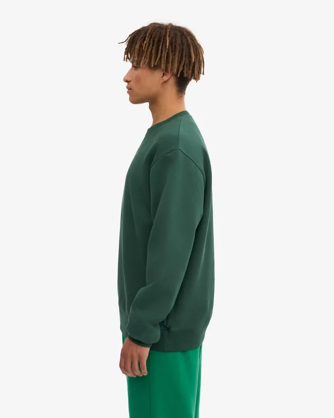 Classic Organic Bio-Pullover – Smaragdgrün