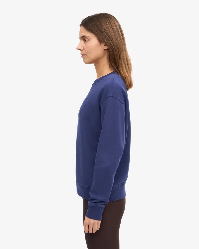Classic Organic Bio-Rundhals-Shirt für Damen – Marineblau