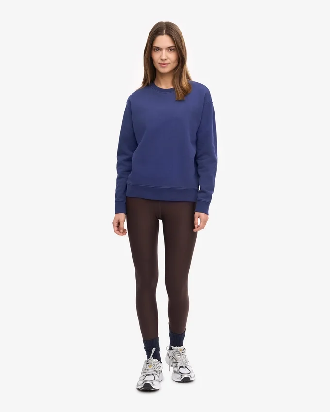 Classic Organic Bio-Rundhals-Shirt für Damen – Marineblau