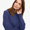 Classic Organic Bio-Rundhals-Shirt für Damen – Marineblau