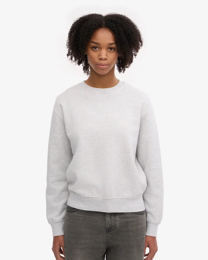 Classic Organic Bio-Rundhalsshirt für Damen – Schneemelange