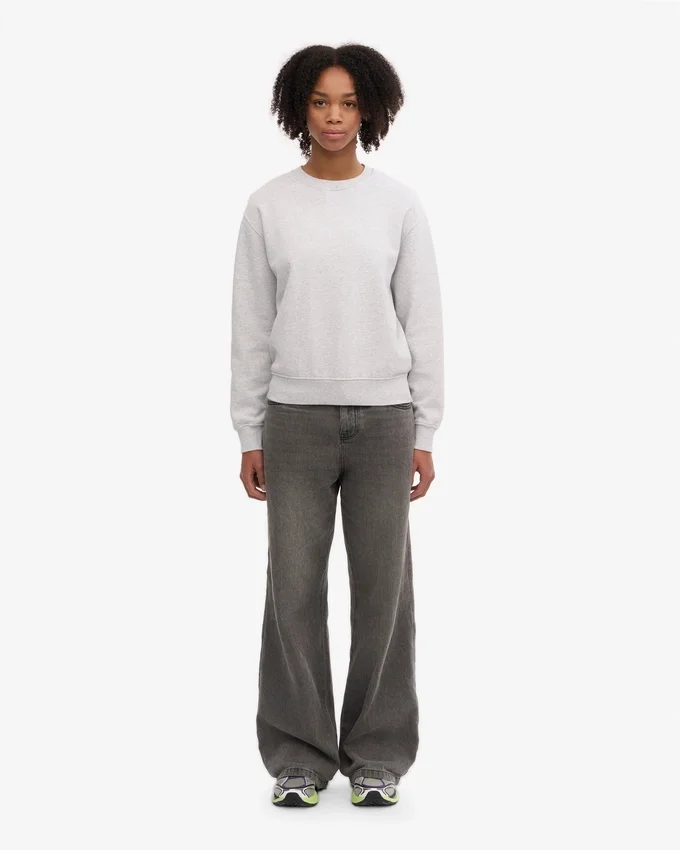Classic Organic Bio-Rundhalsshirt für Damen – Schneemelange