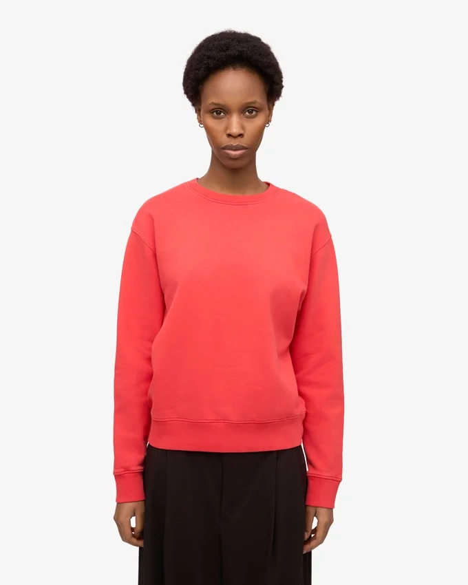 Classic Organic Bio-Shirt für Damen – Red Tangerine
