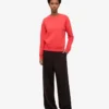 Classic Organic Bio-Shirt für Damen – Red Tangerine