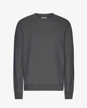 Classic Organic Bio-Shirt mit Rundhalsausschnitt – Lavagrau