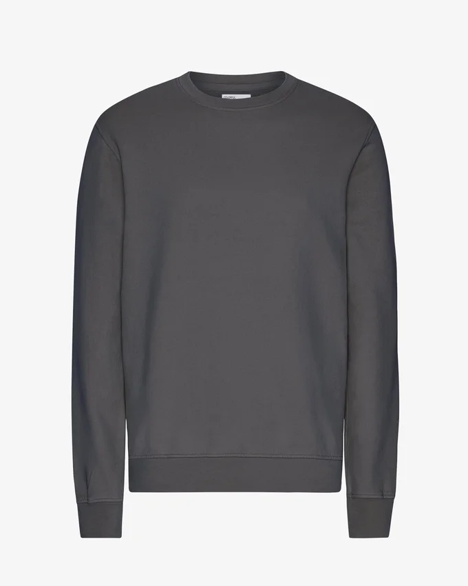 Classic Organic Bio-Shirt mit Rundhalsausschnitt – Lavagrau