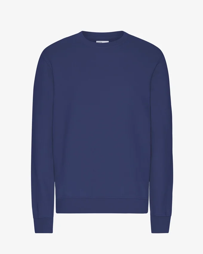Classic Organic Bio-Shirt mit Rundhalsausschnitt – Marineblau