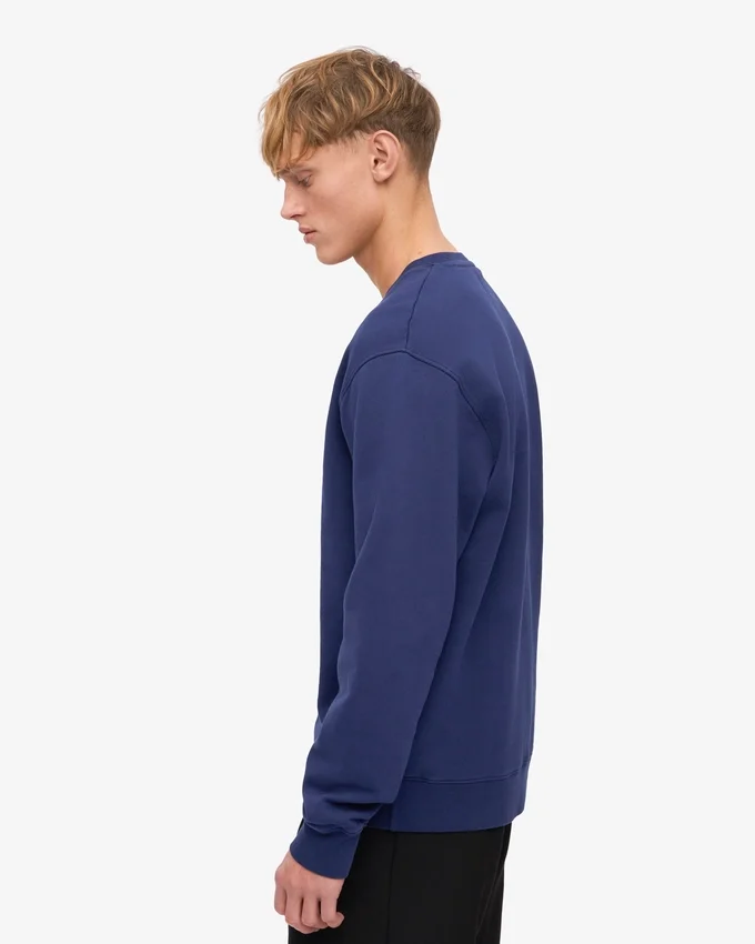 Classic Organic Bio-Shirt mit Rundhalsausschnitt – Marineblau