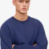 Classic Organic Bio-Shirt mit Rundhalsausschnitt – Marineblau
