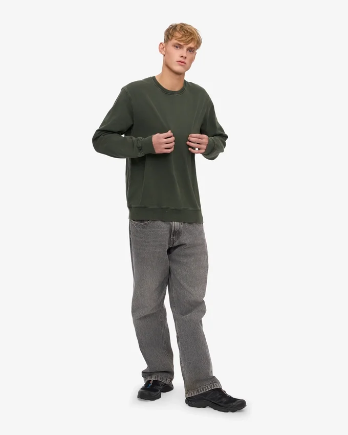Classic Organic Bio-Shirt mit Rundhalsausschnitt – Mitternachtsgrün