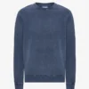 Classic Organic Bio-Shirt mit Rundhalsausschnitt – Neptunblau
