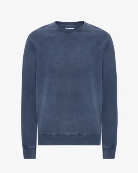 Classic Organic Bio-Shirt mit Rundhalsausschnitt – Neptunblau
