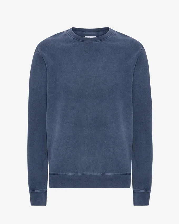 Classic Organic Bio-Shirt mit Rundhalsausschnitt – Neptunblau