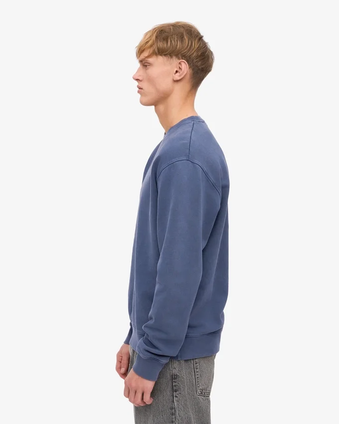 Classic Organic Bio-Shirt mit Rundhalsausschnitt – Neptunblau