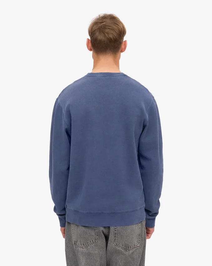 Classic Organic Bio-Shirt mit Rundhalsausschnitt – Neptunblau