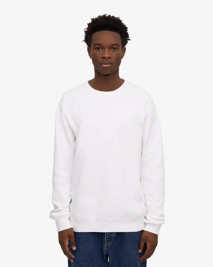 Classic Organic Bio-Shirt mit Rundhalsausschnitt – Optisches Weiß
