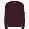 Classic Organic Bio-Shirt mit Rundhalsausschnitt – Oxblood-Rot