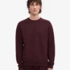Classic Organic Bio-Shirt mit Rundhalsausschnitt – Oxblood-Rot