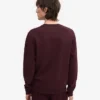 Classic Organic Bio-Shirt mit Rundhalsausschnitt – Oxblood-Rot