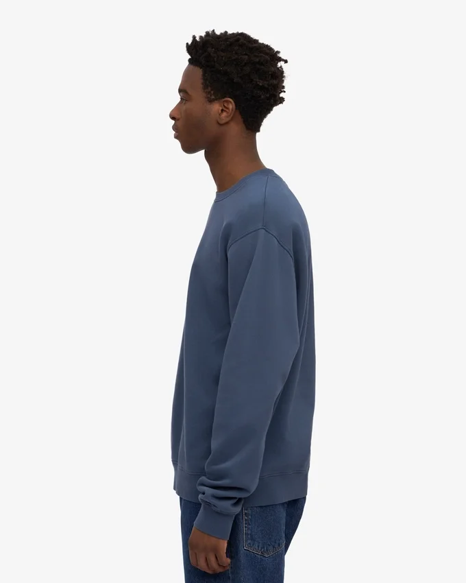 Classic Organic Bio-Shirt mit Rundhalsausschnitt – Petrolblau