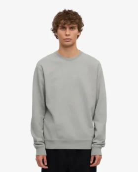 Classic Organic Bio-Shirt mit Rundhalsausschnitt – Stahlblau