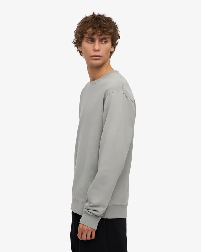 Classic Organic Bio-Shirt mit Rundhalsausschnitt – Stahlblau