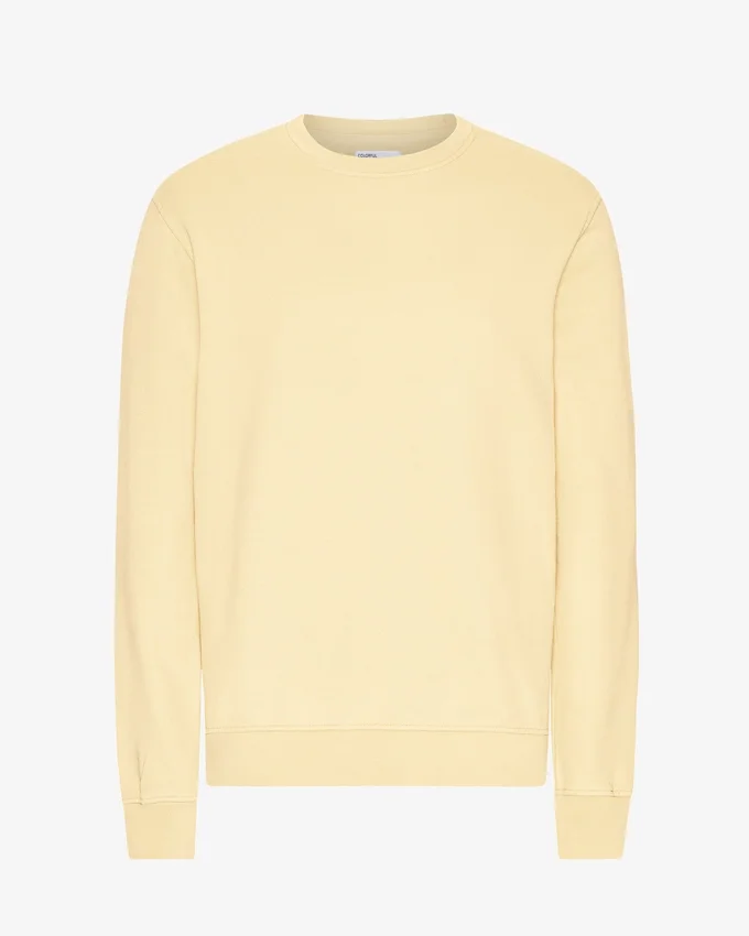 Classic Organic Bio-Shirt mit Rundhalsausschnitt – Zartgelb