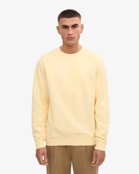 Classic Organic Bio-Shirt mit Rundhalsausschnitt – Zartgelb