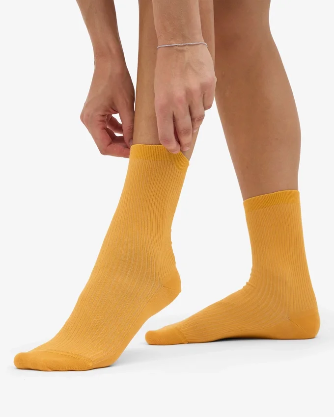 Classic Organic Bio-Socken für Damen – gebranntes Gelb