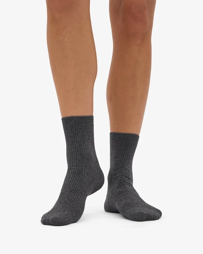 Classic Organic Bio-Socken für Damen – Lava-Grau