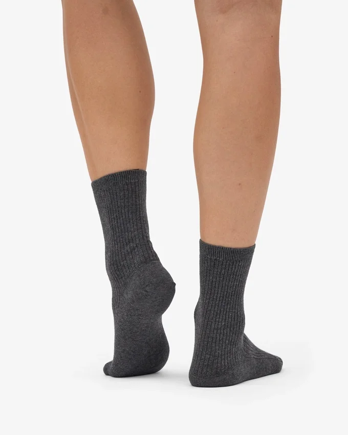 Classic Organic Bio-Socken für Damen – Lava-Grau