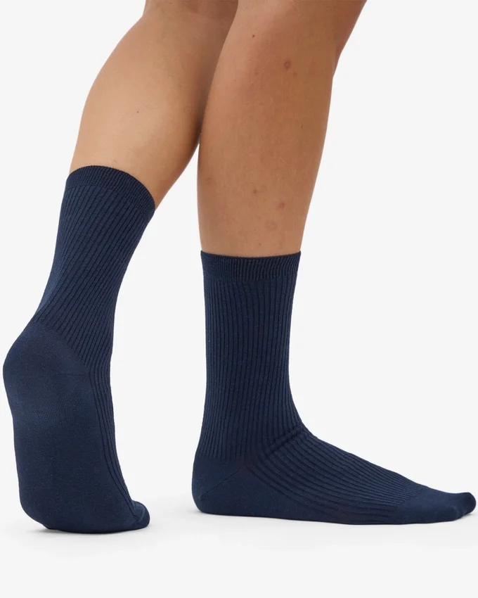 Classic Organic Bio-Socken für Damen – Marineblau