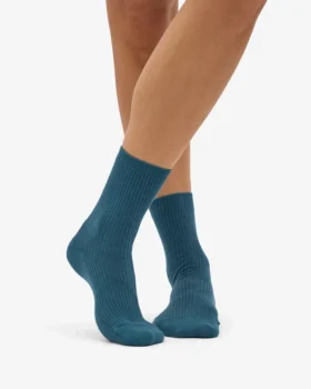 Classic Organic Bio-Socken für Damen – Ozeangrün