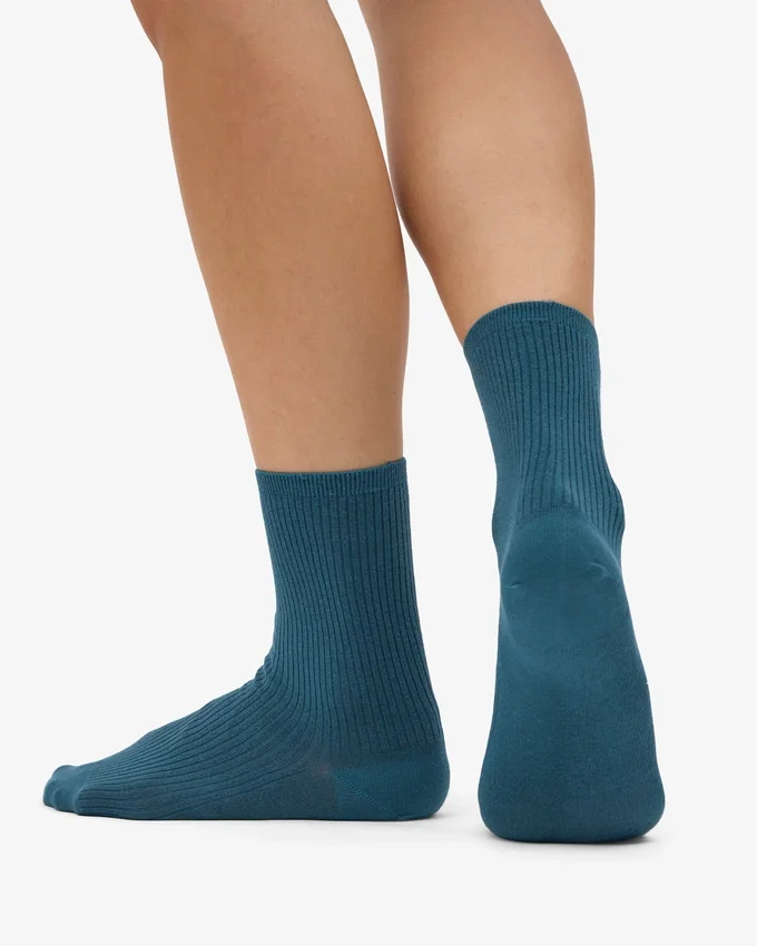 Classic Organic Bio-Socken für Damen – Ozeangrün