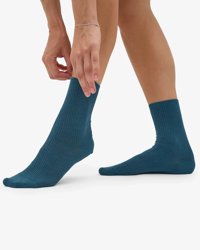 Classic Organic Bio-Socken für Damen – Ozeangrün