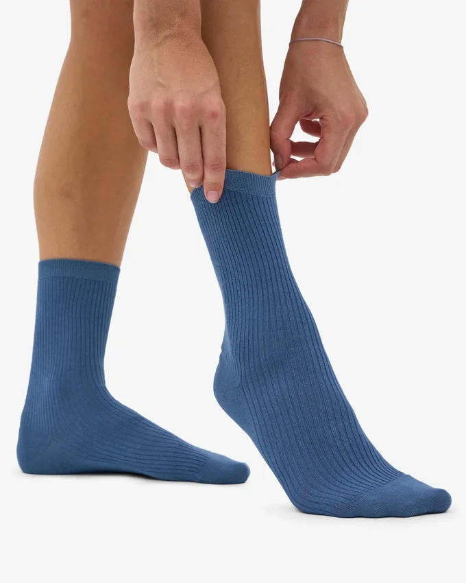 Classic Organic Bio-Socken für Damen – Petrolblau