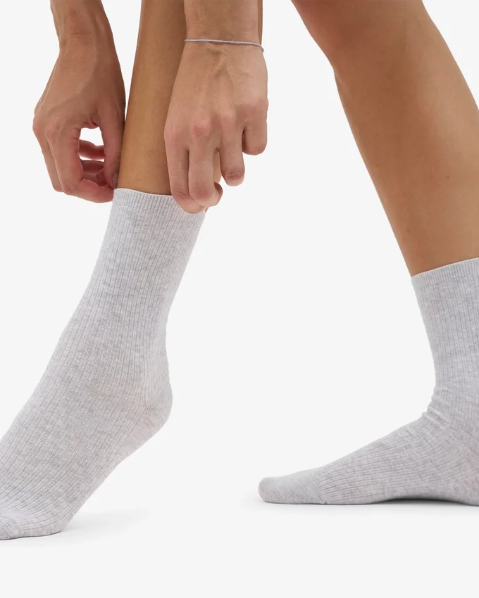 Classic Organic Bio-Socken für Damen – Schneemelange