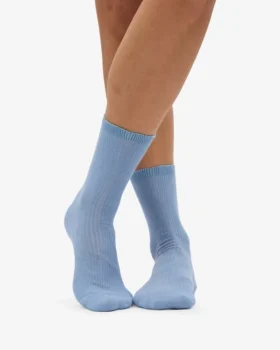 Classic Organic Bio-Socken für Damen – Stahlblau