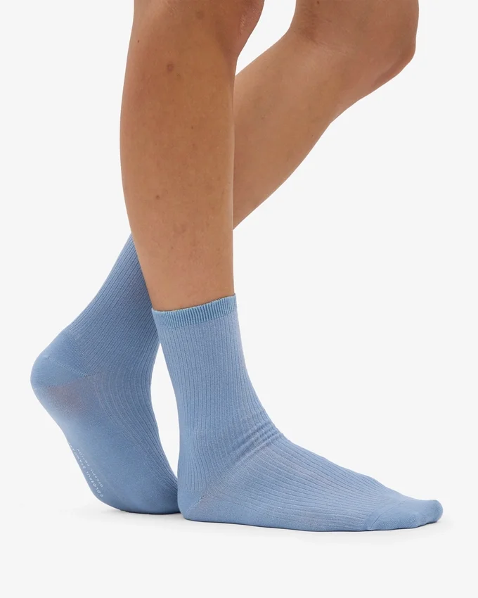 Classic Organic Bio-Socken für Damen – Stahlblau